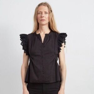 Apiece Apart Maria del Mar Top - Black - 18